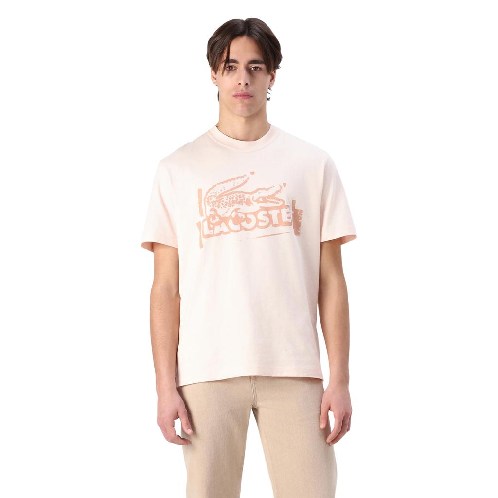 Lacoste Mens Jersey Cotton Logo T-Shirt