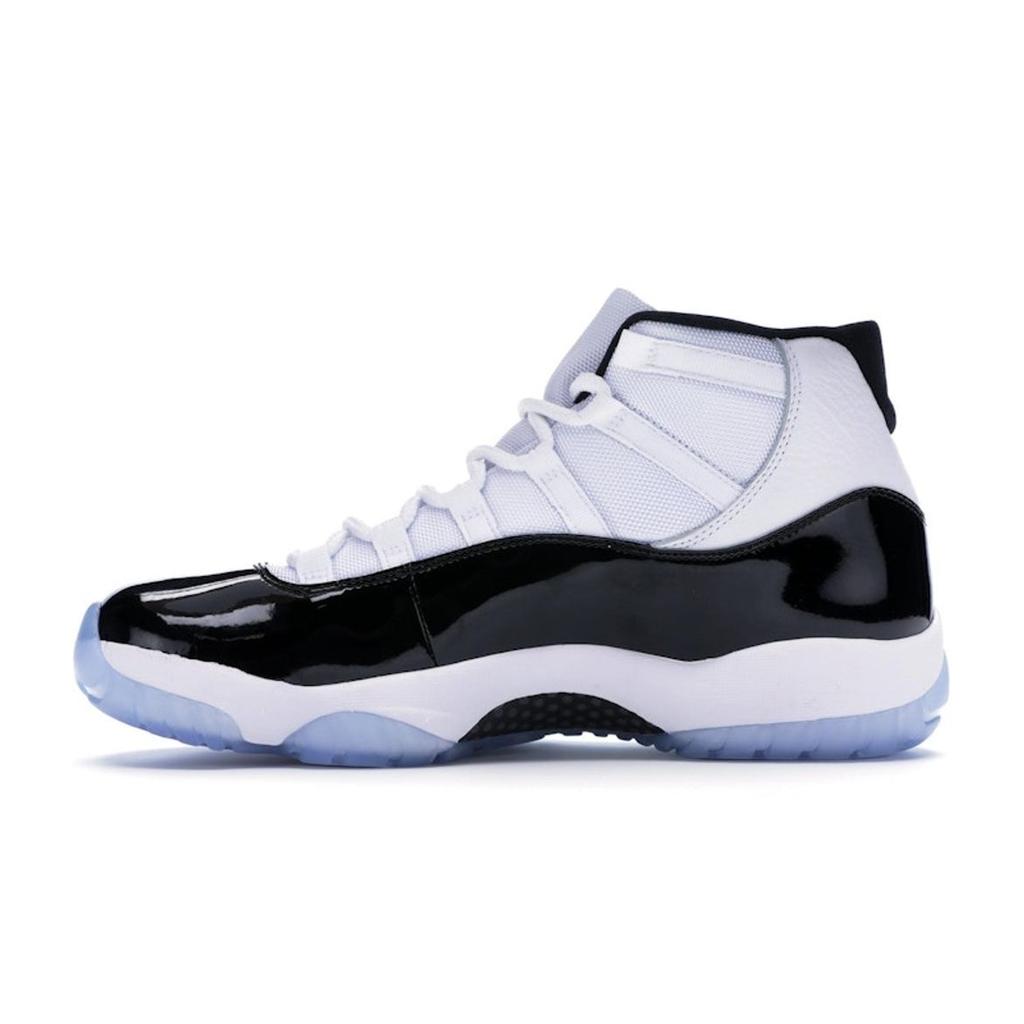 Air Jordan 11 Retro Concord 2018 Unisex Sneakers White Black-Dark-Concord 378037-100