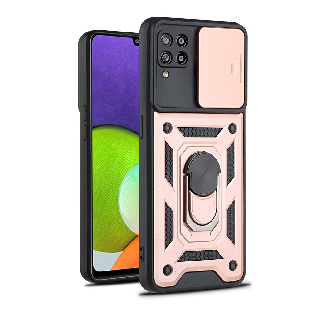 For Samsung Galaxy A22 4G Case Push Window Armor Cover A 22 22A 2021 SM-A225F 6.4" Car Magnetic Holder Camera Protection Fundas