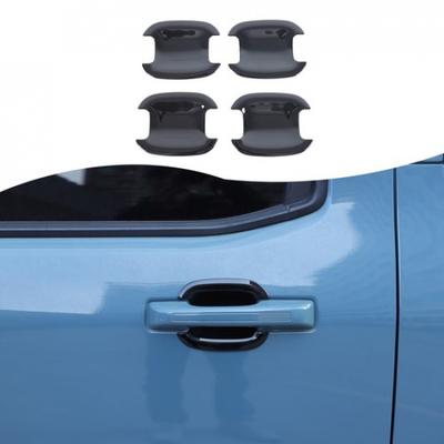 Glänzende Schwarze Außentürgriffschale Zierleiste für Ford Maverick +