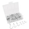 70PCS Ceiling Hooks Heavy Duty Screw Cup Hook for Bathroom Kitchen Wall Ceiling Hanging Various Size Combination Package