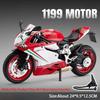 1:9 Alloy 1299 Motorcycle 1199 Diecast Models Toys Car Front Wheel Steering Shock Absorption Sound Light Cars Boyfriend's Gifts