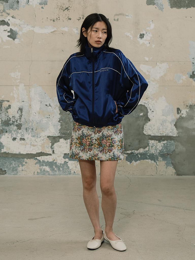 Edenic Flower Jacquard Miniskirt