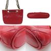 Used CHANEL Shoulder Bag Bicolole Chain lambskin Red Mini bag