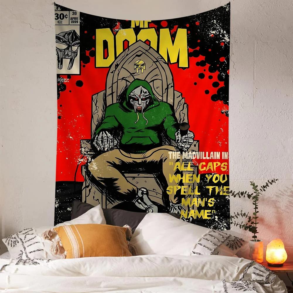 MF DOOM Buntes Wandteppich Wandbehang Hängendes Tarot Hippie Wandteppiche Schlafsaal Heimdekoration