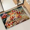 Cute Animal Clownfish Ocean Door Mat Bath Microfiber Decorative Versatile Flannel Floor Mat Quick Dry Absorbent Non-slip Sole