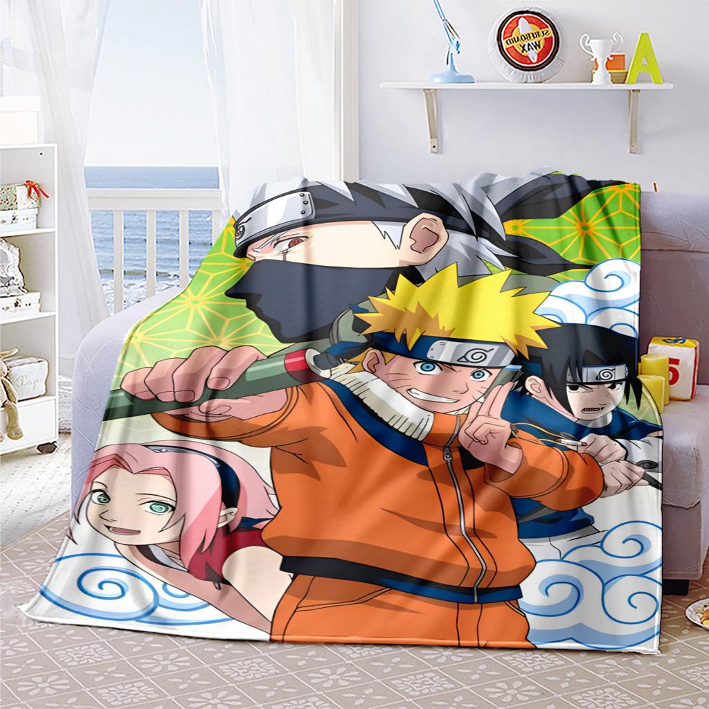Japanese anime cartoon NARUTO famous Uzumaki Naruto blanket soft home furnishing nap decoration four seasons warm Sherpa blanket B13