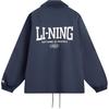 Li Ning Sports Lifestyle Series High Street American Vintage Casual Simple Solid Color Polo Letter Single-Breasted Jacket Unisex Jacket AJDV079-1