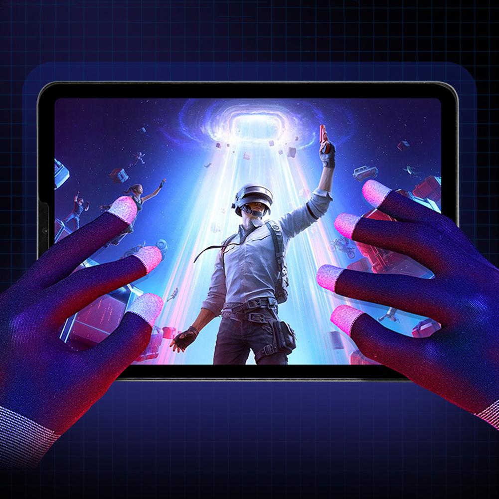 1 Pair Five-Finger Gloves Highly Sensitive Gloves Mittens Anti-Sweat Breathable Keep Warm for PUBG E-Sports Sara Gaming Gloves