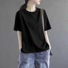 Brand Discount Store Genuine Goods Women Clothes Pure Cotton Short Sleeve Top Plus Size Loose Casual Print Summer T-shirt Tide