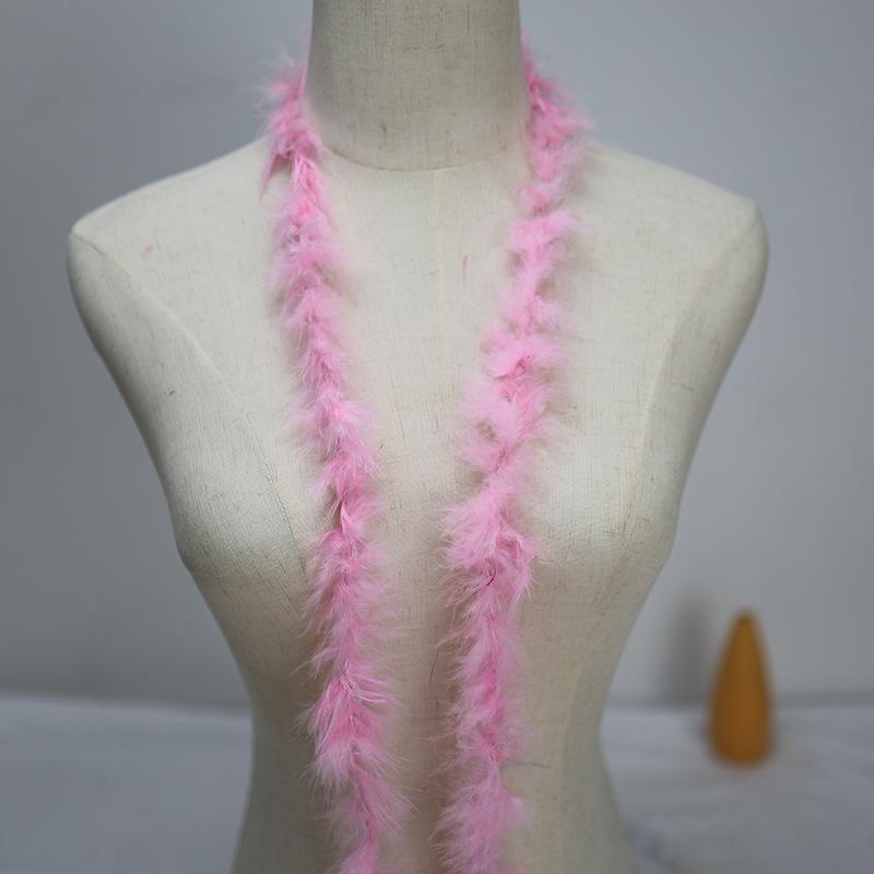 Direct Sales, Colored Turkey Tops Diy Interior Decoration Feather Accessories Bouquet Packaging Material Feather Strips