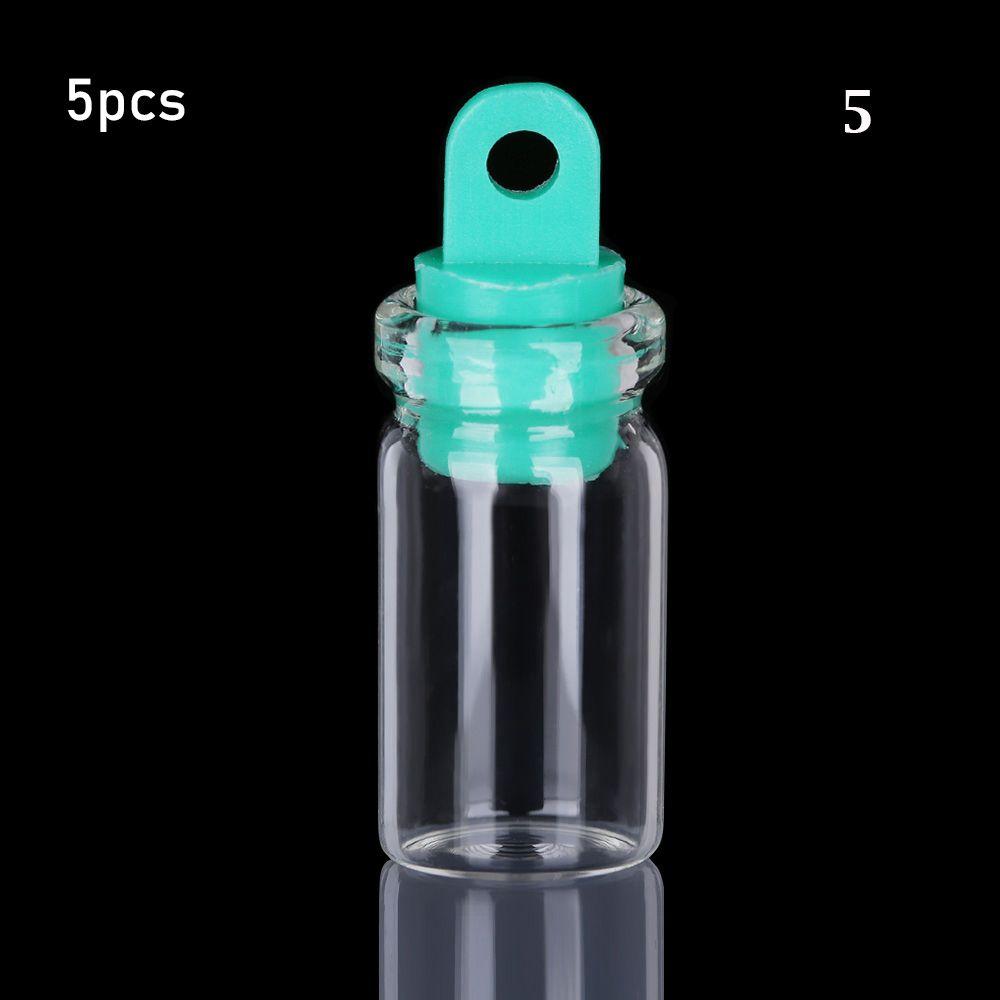 5/10pcs Small Drift Bottle Glass Jars Decoration DIY Containers Mini  Message Vials Ornament Cork Stopper Rainbow Wishing Bottle
