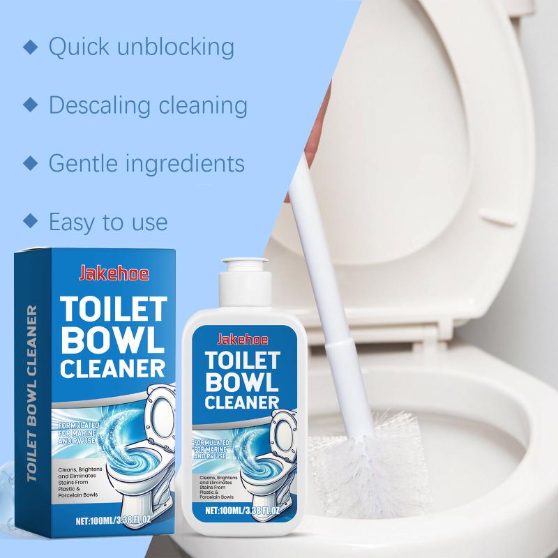 Efficient Toilet Cleaner for Bathroom Stain Odor Removal Deep Cleaning Liquid Household Portable 100ml Easy Application
