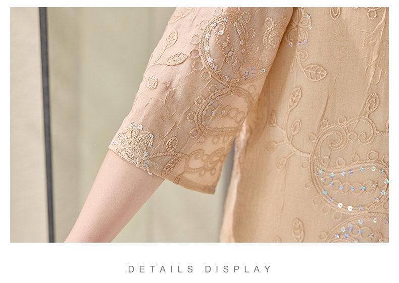 New Summer Chiffon Blouse Set for Middle-Aged and Elderly Women – Perfect Mother's Day Gift