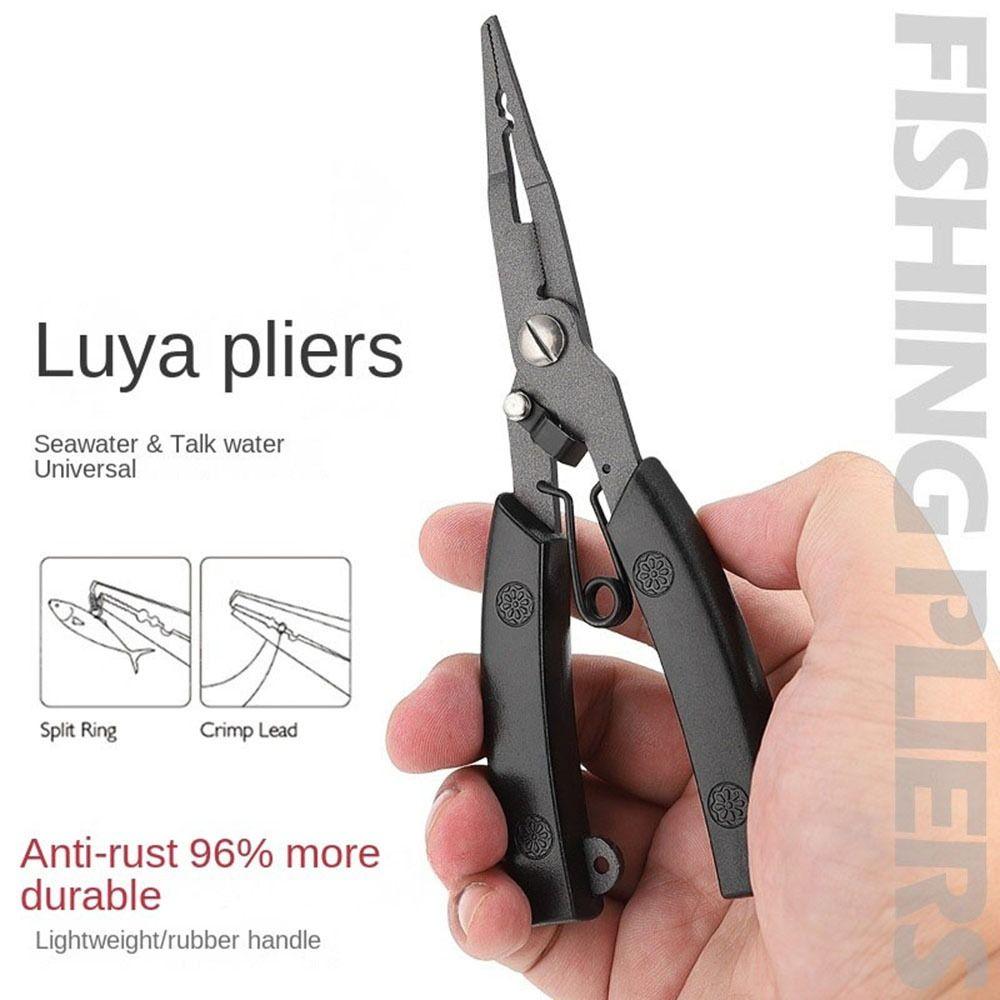 

Ring Pliers Fishing Tackle Accessories Stainless Steel Line Cutter Fishing Pliers Hook Remover чёрный