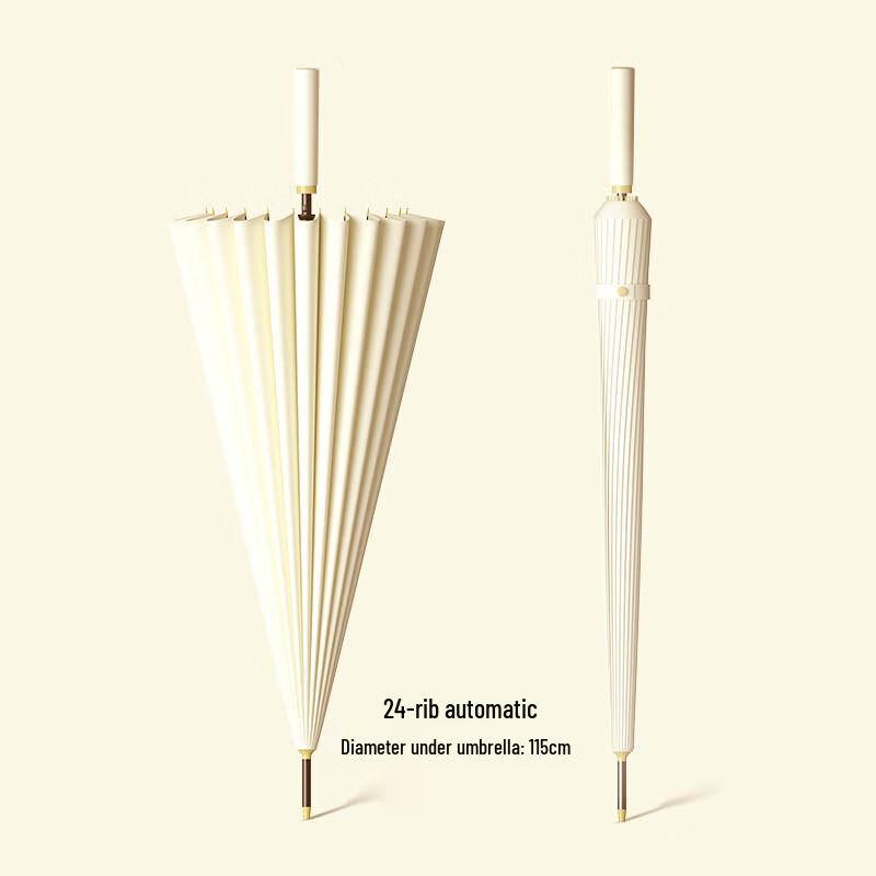 OIMG Automatic 24-Rib Windproof Straight Umbrella