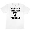 World's Greatest 7 Year Old T-Shirt, Funny Birthday Gift