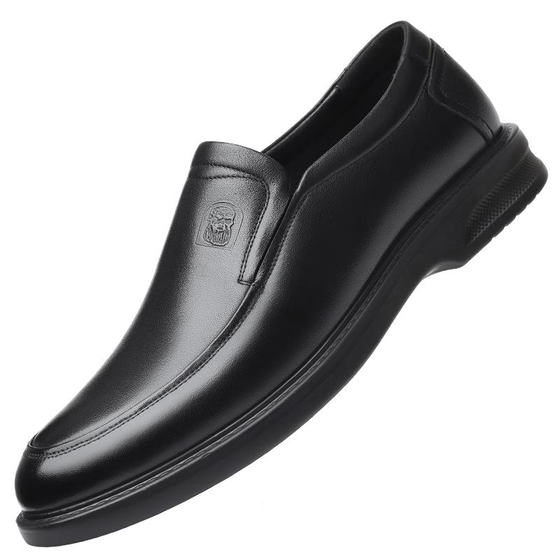 LAORENTOU Men s Business Casual Leather Slip-On Shoes A90192 43