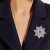 1 Stück Modische Perlen Sterne Strass Sonnenblume Brosche Mantel Pullover Anstecknadel Brosche Corsage Zubehör