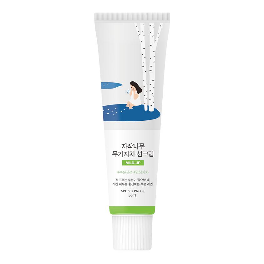 Round Lab Birch Mild Physical Sun Cream – Gentle UV Protection with Calming Hydration, Korean