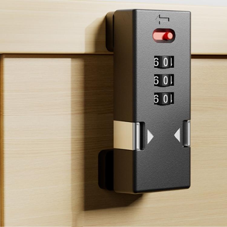 High Security Cabinet Lock Keyless Door Bolt Security Drawer Lock Adjustable Password Mechanism Easy to Install