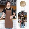 Custom Logo Waterproof Waist Apron for Milk Tea, Hot Pot, and Coffee Shop Staff
