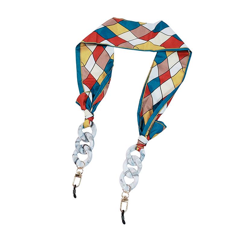 Silk Scarf Glasses Chain: Multi-Purpose Acrylic Neck Strap for Masks & Eyewear