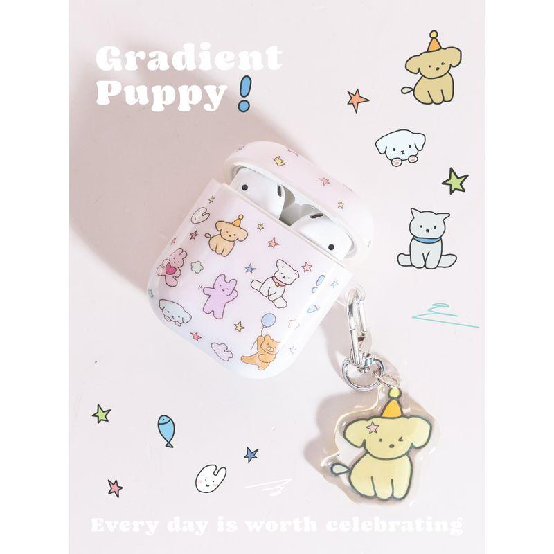 

Applicable AirPods Protective Case Apple Earphone Case Second Generation and Third Generation Pro2 Earphone Sleeves Cute Niche Style Cute Cartoon Anniversary Puppy Party 1/2 generation