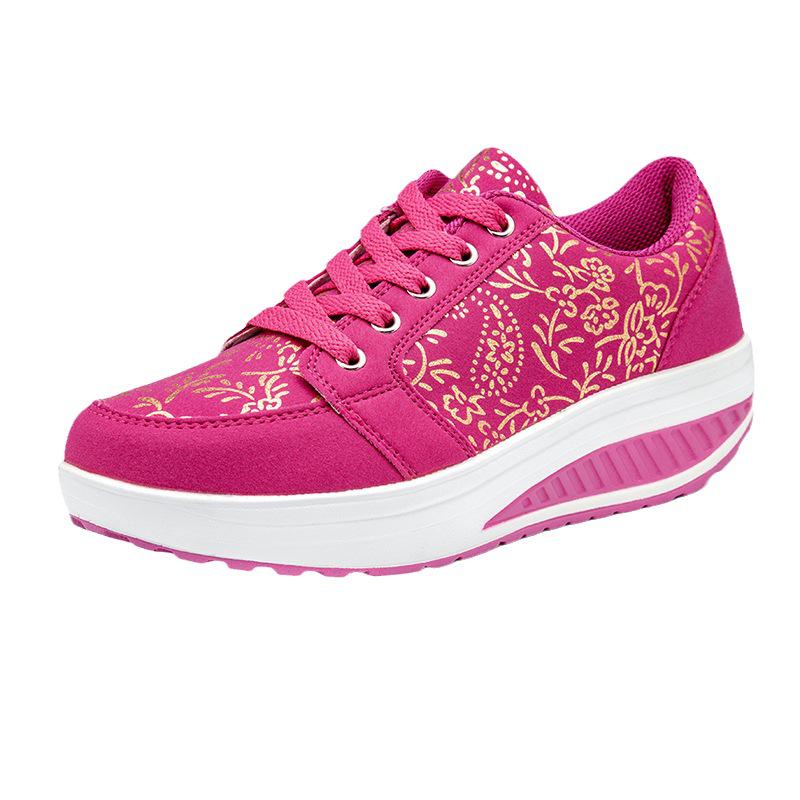 

2023 Women s Breathable Sports Shaker Shoes - Height Increasing, Hot Stamping, Casual Korean Style for Spring, Autumn, Winter 40 чёрный