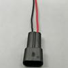 2 Pin Way Automotive Electronic Fan Electrical Socket With Wires Car Wire Cable Connectors For 12034269/12033769/12103172
