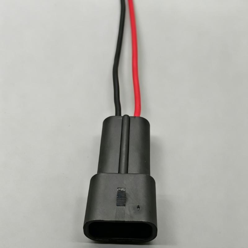 2 Pin Way Automotive Electronic Fan Electrical Socket With Wires Car Wire Cable Connectors For 12034269/12033769/12103172