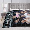 San 90s Ateez Kpop Band Blanket Velvet Autumn/Winter   Multifunction Lightweight Throw Blanket for Sofa Bedroom Quilt