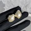 New Elegant French Baroque Pearl Earrings Korean Fashion Jewelry For Woman Girls Exquisite Unusual Accessories