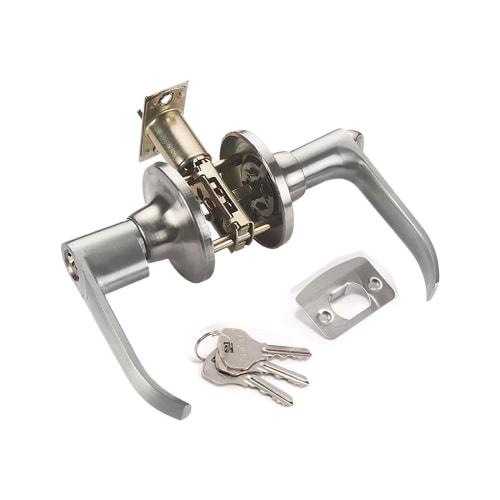 GOODCHI Door Knob, Keyed Lever Handle, Replacement Handle for Residential Indoor Use, Bedroom, Entryway, and Bathroom Doors