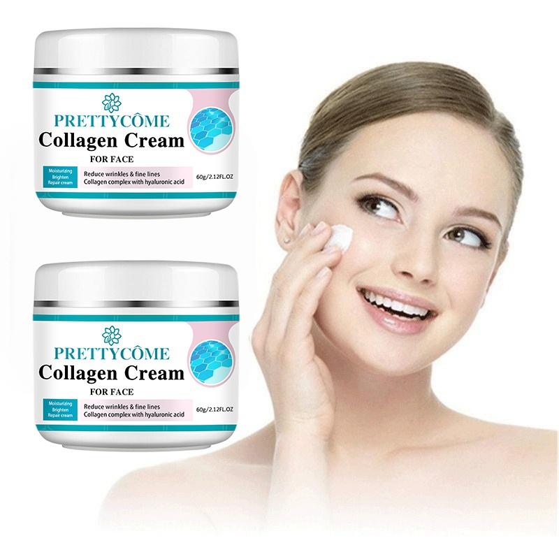 Face Collagen Cream Moisturizing Nourishing Cream Reduce Wrinkles Brightening Skin Facial Cream Face Skin Care