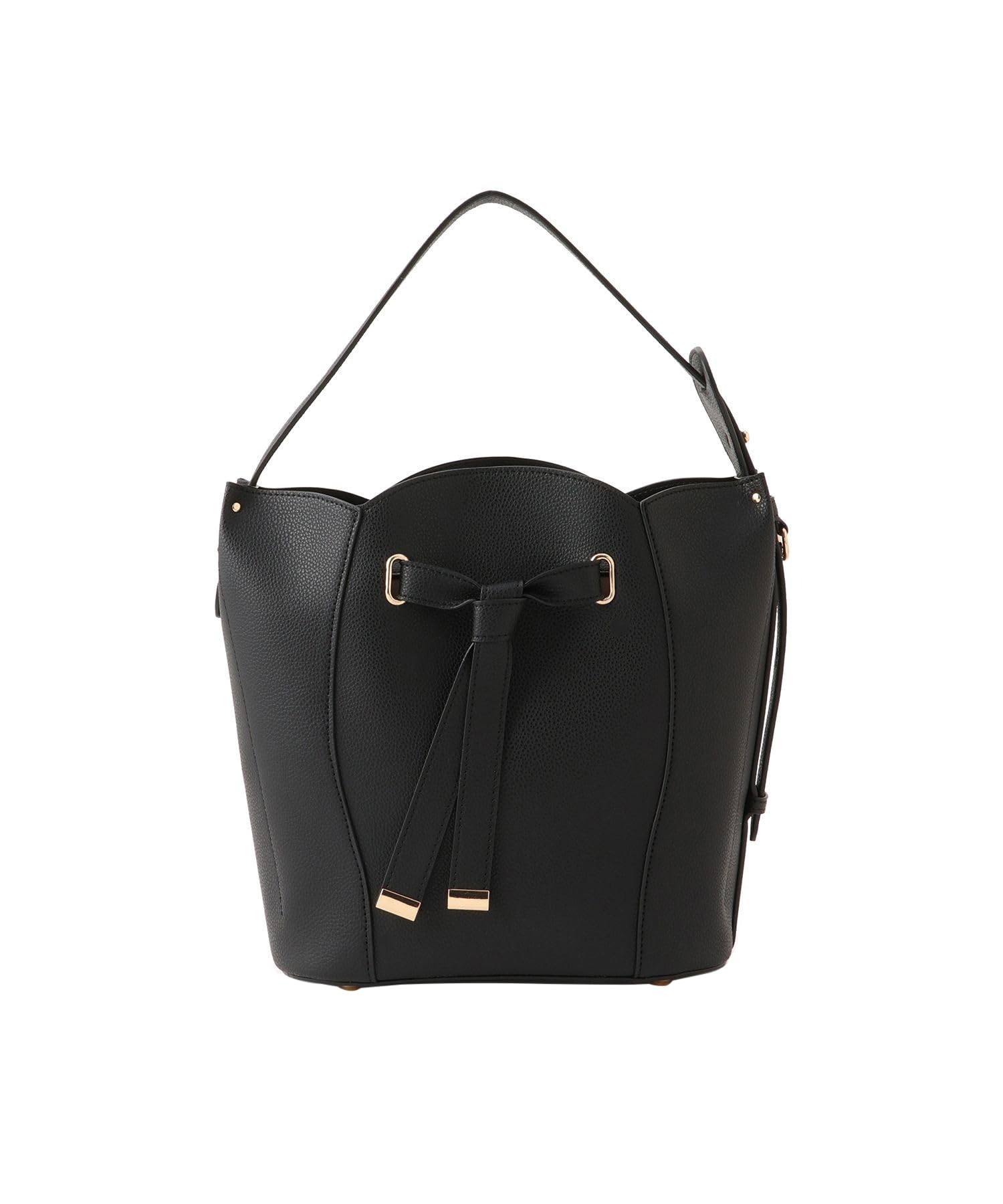 

Черная сумка F [BIS] с вырезом-цветком на плече/2WAY (01)