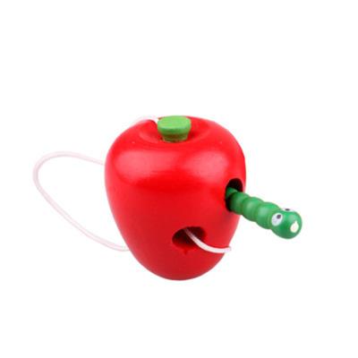 Wooden Fruit Threading Toy For Early Childhood Education