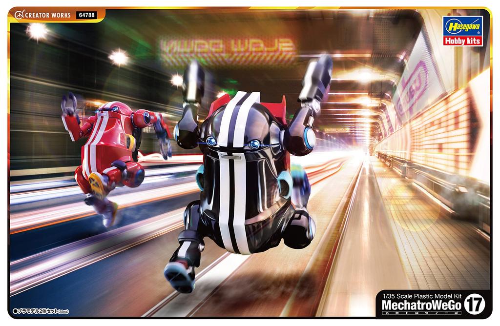 Hasegawa Creator Works Series Mechatro Wego Sport Flame Shikkoku Scale Plastic Model 64788 No.17 & 1/35