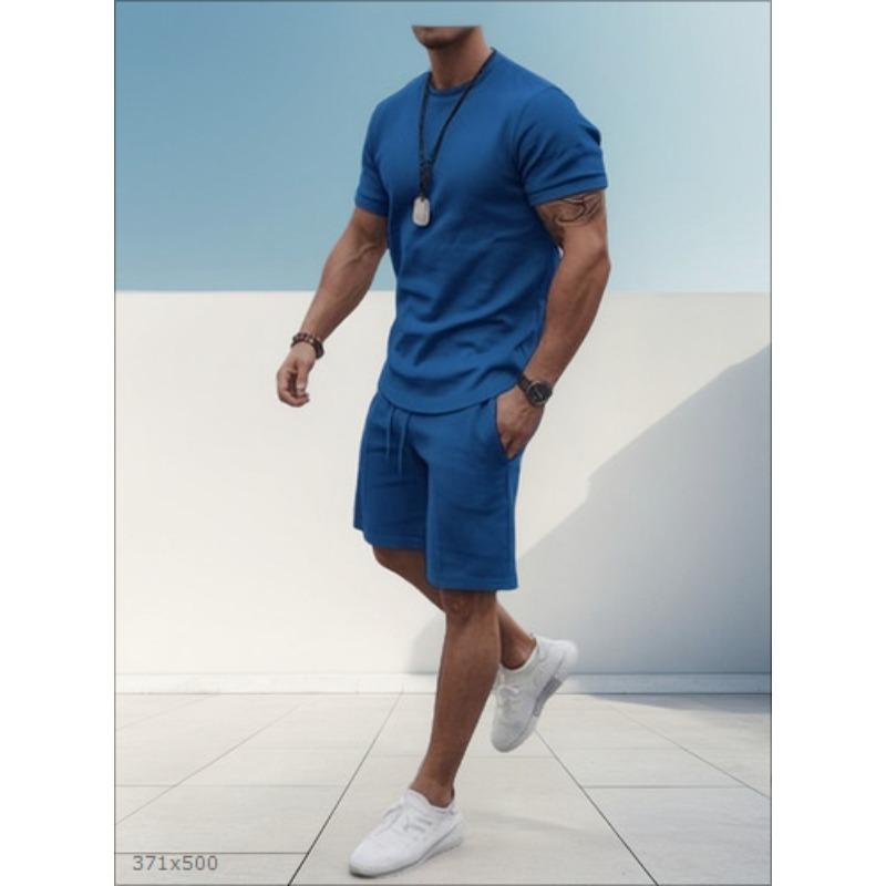 

Мужской летний комплект с шортами и футболкой с коротким рукавом 3D, удобный, свободный, с цветным принтом, спортивная одежда 6XL