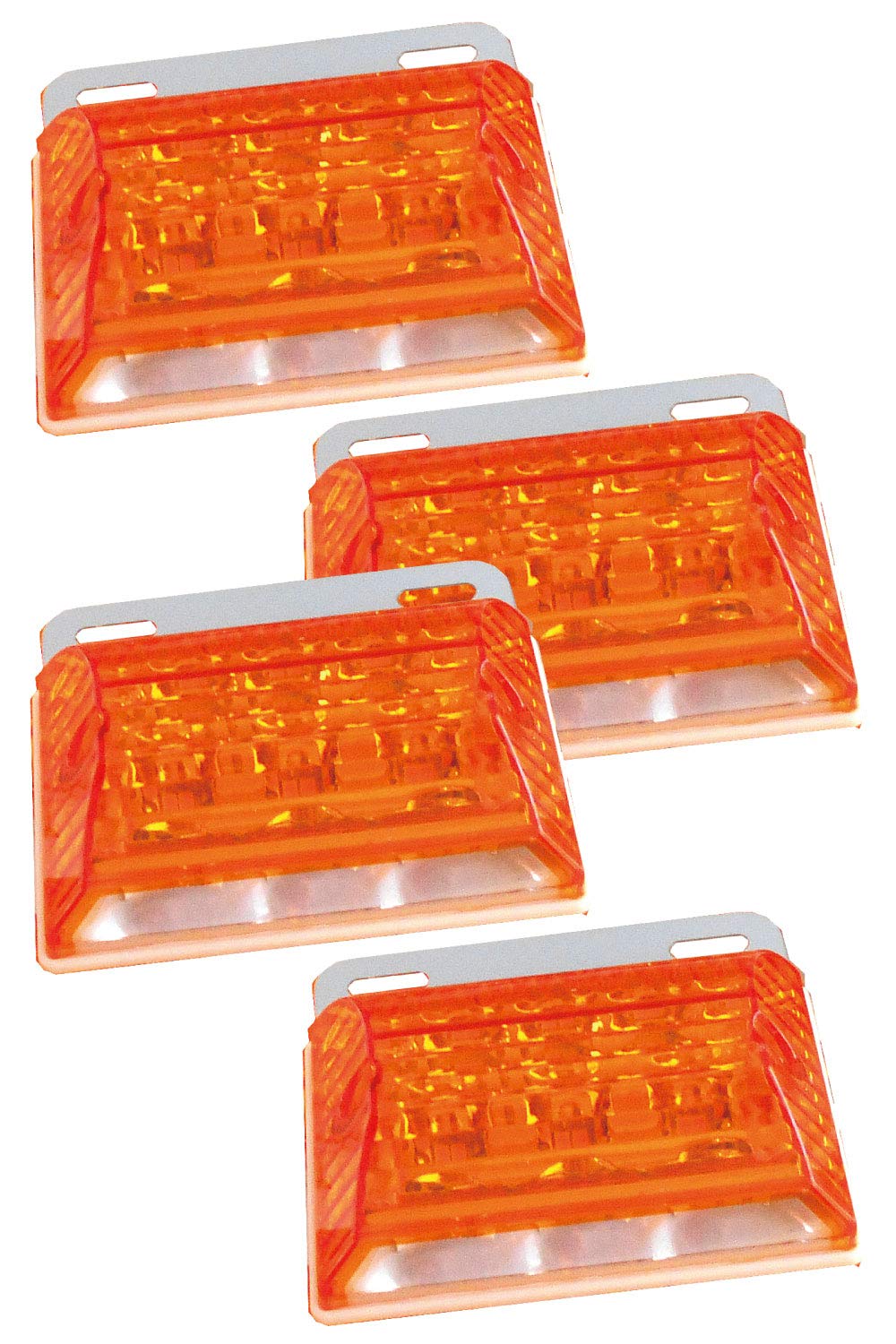

morytrade LED Side Marker Marker Lamp Square Downlight Light Tiger (Yellow, Set of 4) жёлтый