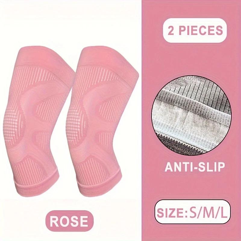 1 Pair Ultra Thin Knee Sleeve,Breathable Knee Support,Thin Compression Sleeve For Sports/Dance,Non-Slip Design