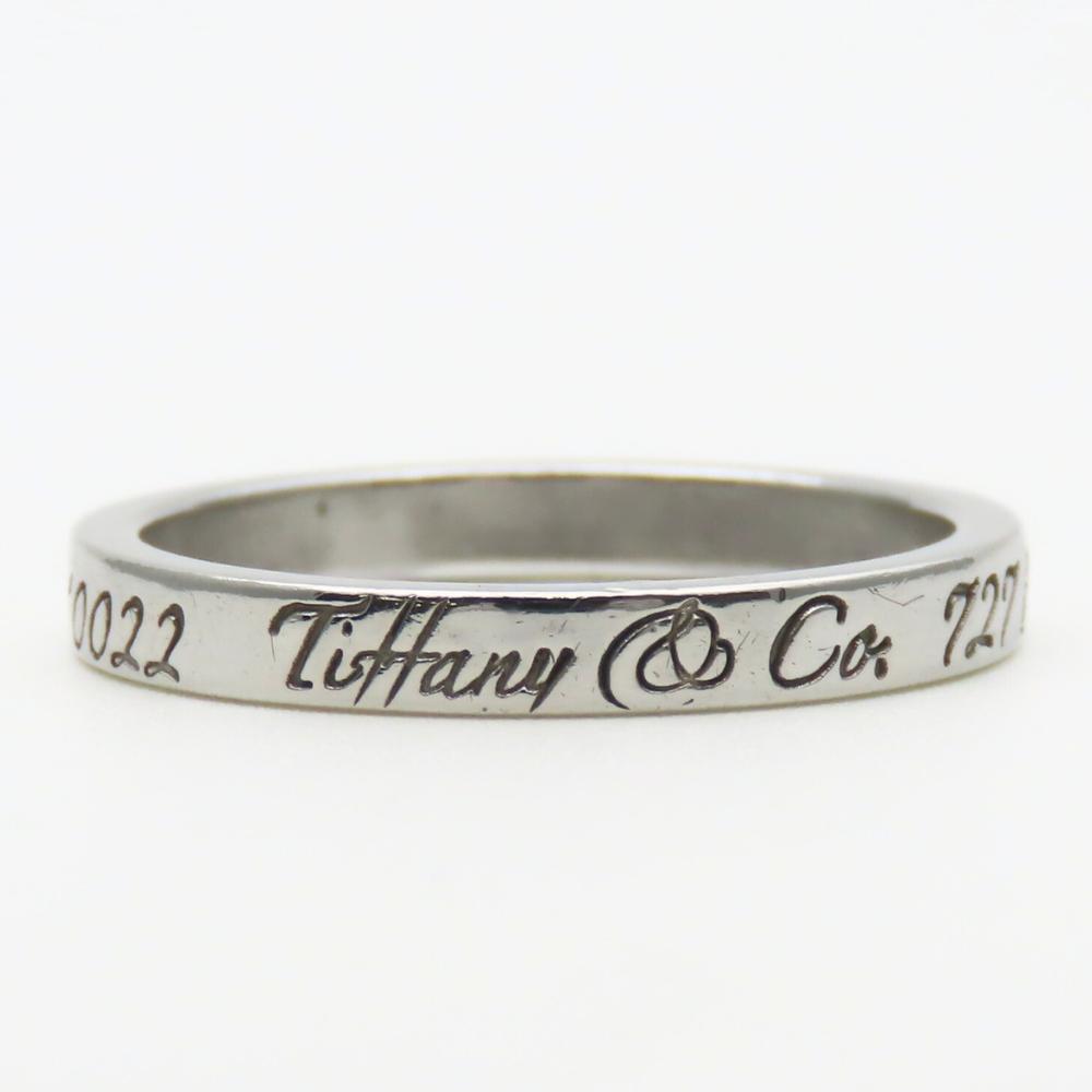 Used TIFFANY&Co. Ring Notes Narrow New York EU#57 Silver925 2.9g Silver Accessories