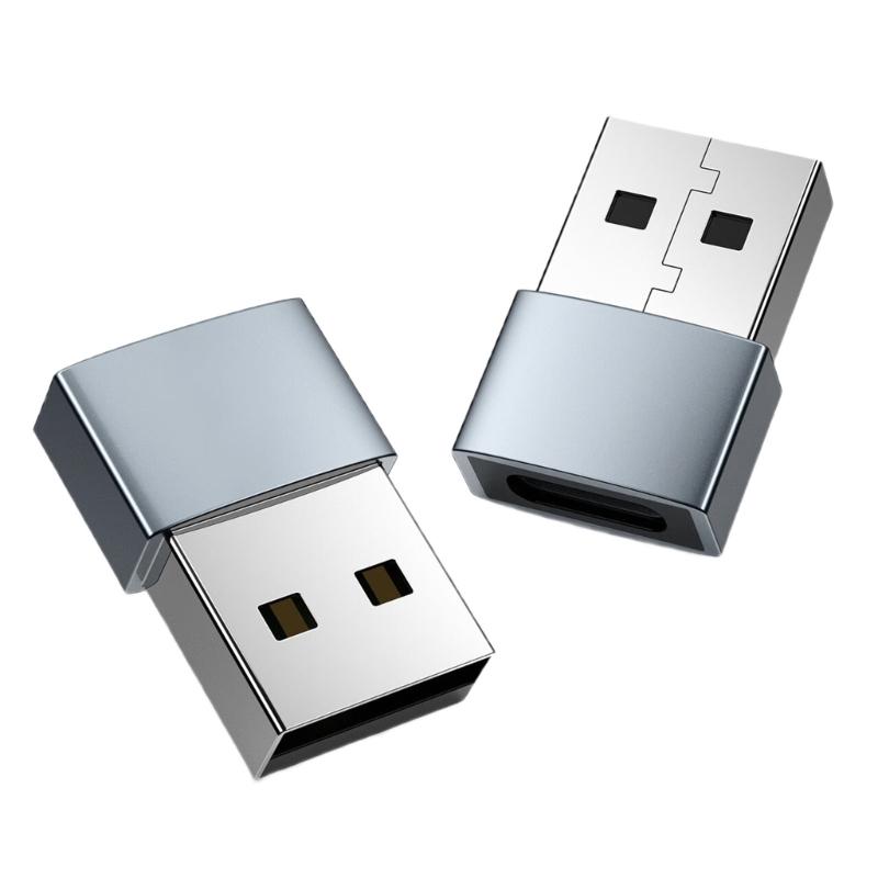2balení USB2.0 samec na Type C samici Adaptér USB C samice na USB samec pro vysoce rychlý přenos dat Nabíjení