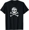 NUEVA CAMISETA LIMITADA Vintage Calavera Huesos Cruzados Esqueleto Jolly Roger