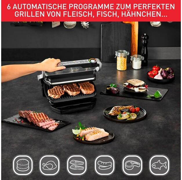 Contact Grill Tefal GC714D OptiGrill+ Snacking & Baking