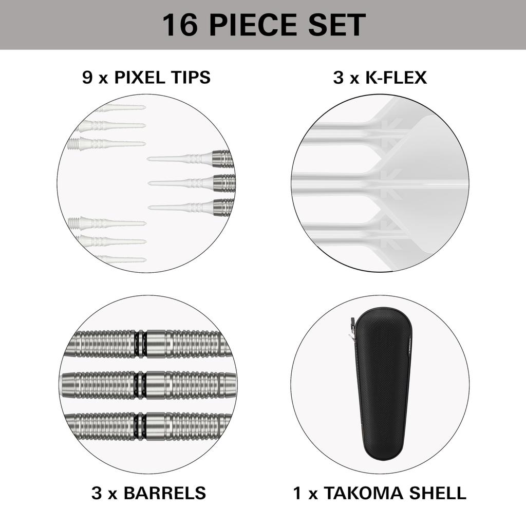 TARGET BARVY GEN4 ČERNÁ 90% 19G 2BA Šipky s měkkým hrotem