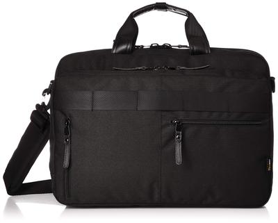 Maletín de Negocios para Hombre Gatsby, Repelente al Agua, Equipaje de Mano, Multifuncional de 3 Vías, Cabe en PCs de Pantalla Ancha de 15,6 pulgadas, Negro, GB-AZ003