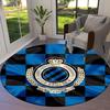 Club Brugge KV Round Area Rug,Carpet Rug for Living Room Bedroom Sofa Playroom Decor,Non-slip Floor Mat