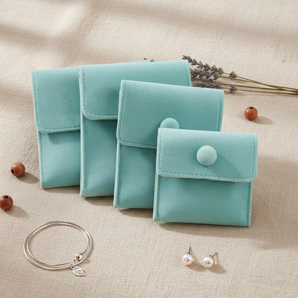1pcs Jewellery Pouch Packaging Bag Soft Velvet Gift Bracelet Necklace Earrings Rings Storeage Custom Logo