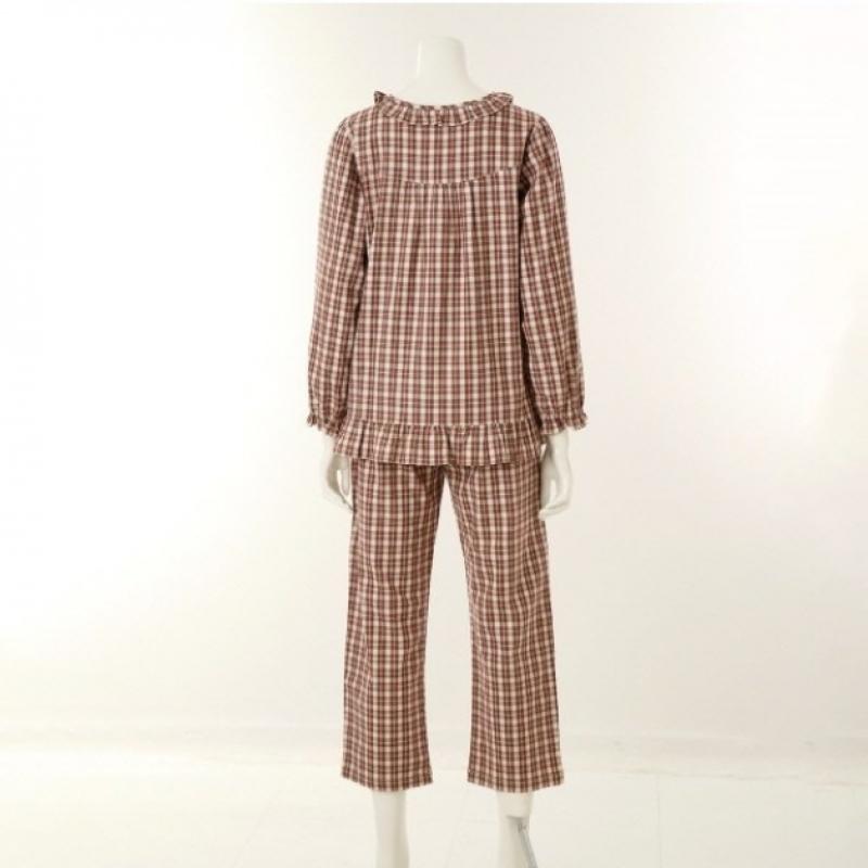 Venus Warme frische karierte Paarpflegewäsche S2 Vpa4580w Vpa4080m